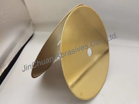 1A1R Electroplated Diamond Grinding Wheel 210*0.8*20*2mm D50/60 Cutting