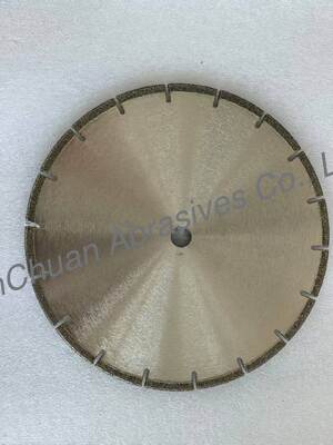 184.16mm Diameter Segmented Diamond Saw Blade With Electroplated Nickel Bond And Reinforced Steel Core For Concrete Cutting