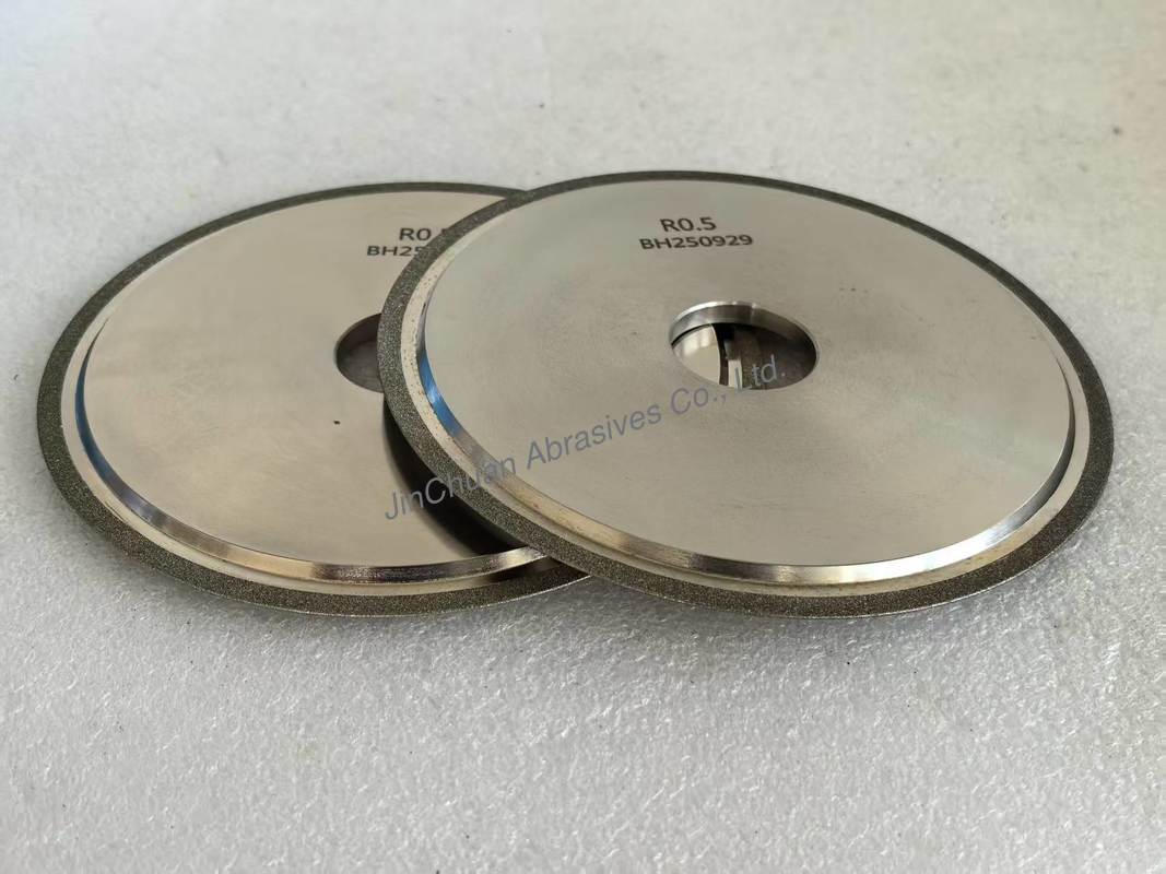 R0.5 Round Profile Wheel As Electroplated Diamond Grinding Wheels For Tungsten Carbide