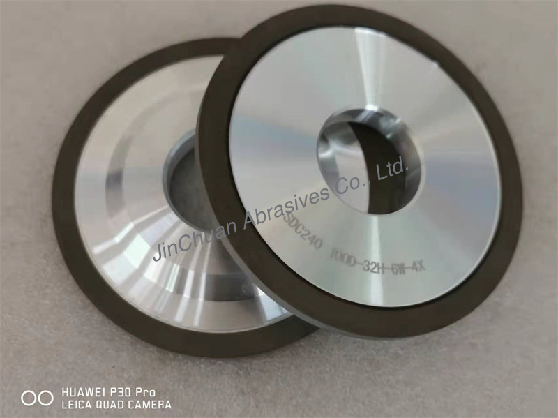 Resin Bond Diamond Abrasive Grinding Wheel 3A1 100*11*32*6*4 D240# 100%
