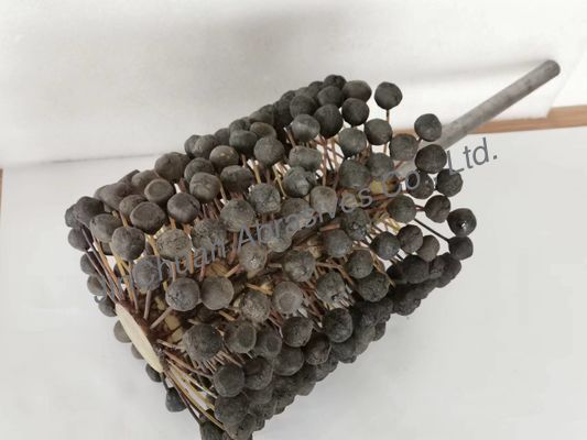 220 * 250 * 400mm μηχανών κυλίνδρων ακονιών επικεφαλής εσωτερική τρύπα SIC180# σφαιρών βουρτσών γυαλίζοντας