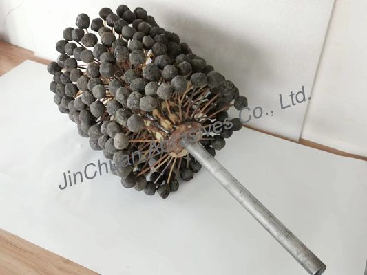 220 * 250 * 400mm μηχανών κυλίνδρων ακονιών επικεφαλής εσωτερική τρύπα SIC180# σφαιρών βουρτσών γυαλίζοντας