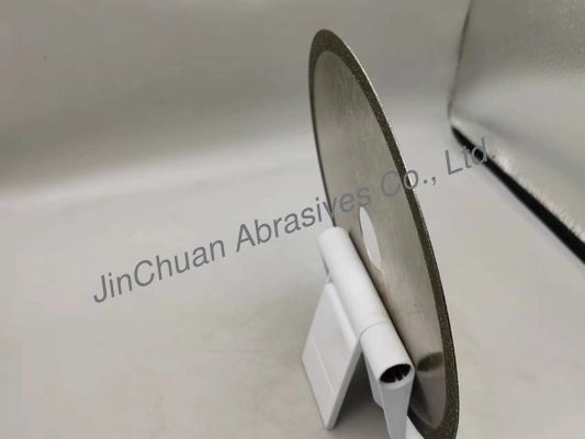 Ασημένιος επίπεδος τροχός άλεσης διαμαντιών 200mm*1.0mm*31.75mm*10mm για βιομηχανικό