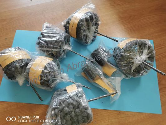 Υψηλής αποδοτικότητας στρογγυλή σφουγγαριστική βούρτσα καρβιδίου του πυριτίου