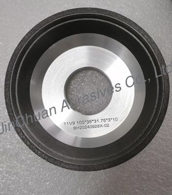 Διάμετρος 100mm 11V9 Κύπελλο σχήμα ρητίνης δεσμός CBN Τρίχωμα