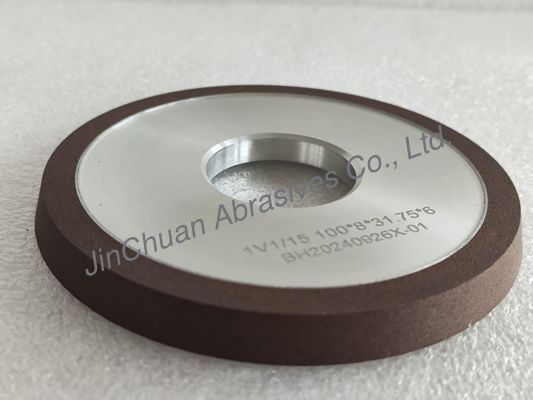 1V1/15° 100*8*31.75*6mm D91 C125 Ζυθοκόλλημα ρητίνης υγρής άλεσης