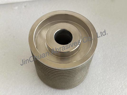 Ειδικό μέγεθος και σχήμα Χρώμα κεχριμπάρι ηλεκτροπληρωμένα συνδεδεμένα τροχιά Cbn για άλεση και οξύνεια