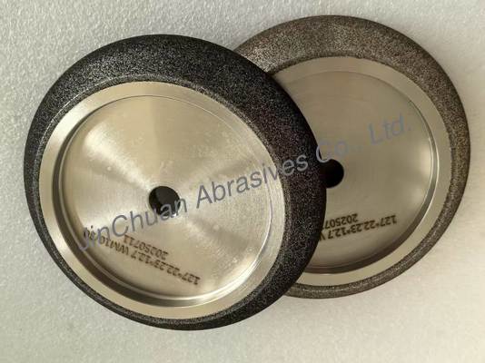 Ατσάλινη βάση κυλινδρικές CBN τροχούς οξείας για πριονιστήρα με λεπίδα οξείας τροχός χρώμα κεχριμπάρι