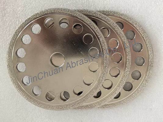 Διαμαντένιοι τροχούς υψηλής απόδοσης με ατμοσφαιρική συγκόλληση για την άλεση χυτοσίδηρου με D40/45 Grit προσαρμόσιμο σχήμα και μακρά διάρκεια ζωής