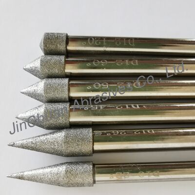 Ειδικά κατασκευασμένες ηλεκτρολυτικά επιχρυσωμένες κεφαλές λείανσης διαμαντιού σε διάφορα μεγέθη. Για καρβίδιο