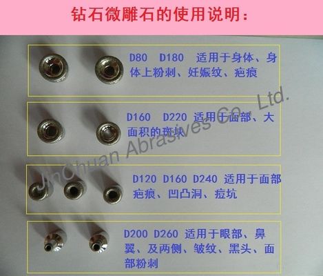 Ανοξείδωτου διαμαντιών μικροσκοπικό αρχείο διαμαντιών μασάζ μικρό για την ομορφιά δερμάτων