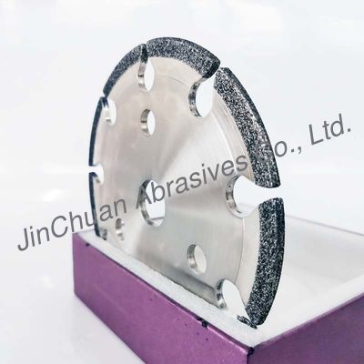 Η υψηλή CBN λειτουργώντας αποδοτικότητας ρόδα διαμαντιών επιμετάλλωσε με ηλεκτρόλυση την πιστοποίηση δεσμών ISO